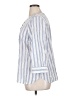 Talbots Outlet 100% Cotton Stripes Blue 3/4 Sleeve Button-Down Shirt Size XL - photo 5