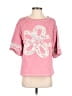 Shein 100% Cotton Pink Short Sleeve Top Size 4 - photo 1