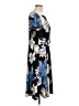 Perceptions Print Black Casual Dress Size L - photo 4