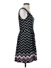 White House Black Market 100% Silk Chevron-herringbone Black Casual Dress Size 4 - photo 4
