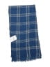 J.Crew 100% Wool Plaid Blue Scarf One size - photo 2
