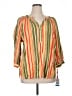 Ruby Rd. Orange 3/4 Sleeve Blouse Size XL - photo 1