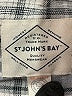 St. John's Bay Plaid Gray Long Sleeve Button-Down Shirt Size M - photo 7