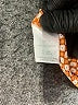 Maison d' Amelie 100% Polyester Houndstooth Orange Short Sleeve Blouse Size M - photo 8