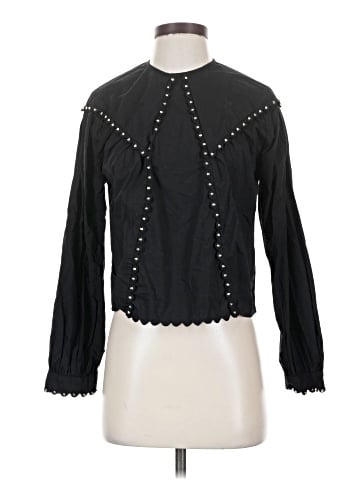 Topshop Long Sleeve Blouse (view 1)
