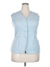 Alfred Dunner Blue Sleeveless Blouse Size 18 - photo 1