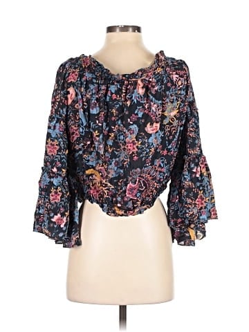 Free People 3/4 Sleeve Blouse (view 2)