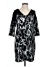 Leota Graphic Black Casual Dress Size L - photo 1