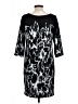 Leota Graphic Black Casual Dress Size L - photo 2