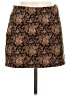 Assorted Brands 100% Polyester Paisley Brown Casual Skirt Size M - photo 1