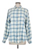 Orvis 100% Cotton Plaid Blue Long Sleeve Button-Down Shirt Size M - photo 1