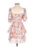 Unbranded 100% Polyester Hearts Orange Cocktail Dress Size S - photo 2