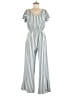 One Clothing Stripes Gray Jumpsuit Size M - photo 1