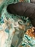 Unbranded 100% Rayon Teal 3/4 Sleeve Blouse Size L - photo 4