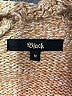Black 100% Lambswool Tan Wool Cardigan Size M - photo 7