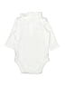 Nordstrom 100% Cotton Solid White Long Sleeve Onesie 0-3 MO / 3 MO - photo 2