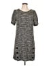 Ann Taylor LOFT Tweed Gray Casual Dress Size 10 - photo 1