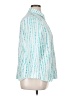 Chico's Polka Dots Teal Long Sleeve Blouse Size XL (3) - photo 4
