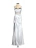 Unbranded 100% Polyester Metallic Silver Cocktail Dress Size 2 (estimated) - photo 1