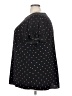 Lane Bryant 100% Polyester Polka Dots Black Short Sleeve Blouse Size 24 - photo 5