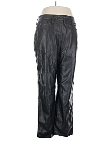 Madewell The Perfect Vintage Straight Jean: Faux Leather Edition (view 1)
