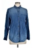 SO 100% Cotton Blue Long Sleeve Button-Down Shirt Size L - photo 1