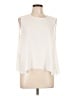 BCBGMAXAZRIA Ivory Sleeveless Blouse Size L - photo 1
