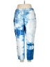 Catherines Tie-dye Blue Casual Pants Size 1X Petite - photo 2
