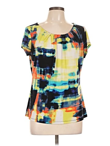 Worthington Short Sleeve Blouse (view 1)