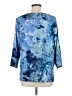 Susan Graver Blue 3/4 Sleeve Blouse Size M - photo 2