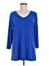 Susan Graver Blue 3/4 Sleeve Top Size M - photo 1