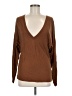 Open Edit Brown Long Sleeve Top Size M - photo 1