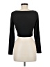 Shein Black Long Sleeve Top Size 6 - photo 2
