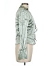 Zara Metallic Green Long Sleeve Blouse Size L - photo 4