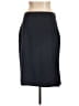 Banana Republic Solid Blue Black Wool Skirt Size 10 - photo 1