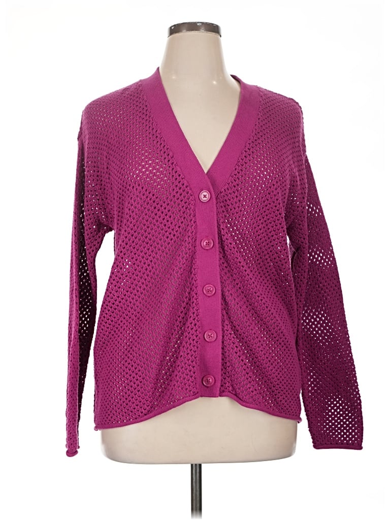 Pre-owned Lane Bryant Cardigan Sweater In Pink