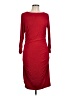 Cache Burgundy Casual Dress Size L - photo 1