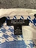 Rouge 100% Rayon Checkered-gingham Blue 3/4 Sleeve Button-Down Shirt Size 2X - photo 7