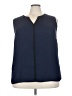 Pure Energy 100% Polyester Blue Sleeveless Blouse Size 3X Plus - photo 1