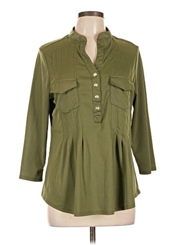 Cocomo 3/4 Sleeve Button-Down Shirt (view 1)