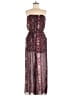 Xhilaration 100% Polyester Paisley Burgundy Jumpsuit Size M - photo 1