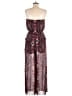 Xhilaration 100% Polyester Paisley Burgundy Jumpsuit Size M - photo 2