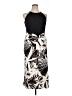 DKNY 100% Polyester Graphic Black Casual Dress Size 14 - photo 1