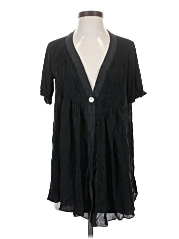 Elizabeth and James Short Sleeve Silk Top (view 1)