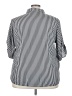 Unbranded 100% Polyester Stripes Silver 3/4 Sleeve Blouse Size 22 - photo 2