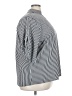 Unbranded 100% Polyester Stripes Silver 3/4 Sleeve Blouse Size 22 - photo 4