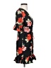 PrettyLittleThing 100% Polyester Floral Black Casual Dress Size 4 - photo 4