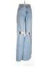 Zara 100% Cotton Hearts Blue Jeans Size 4 - photo 1