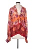 Alexis 100% Viscose Orange Long Sleeve Blouse Size S - photo 1