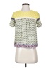 Blue Tassel Yellow Short Sleeve Blouse Size XS - photo 1
